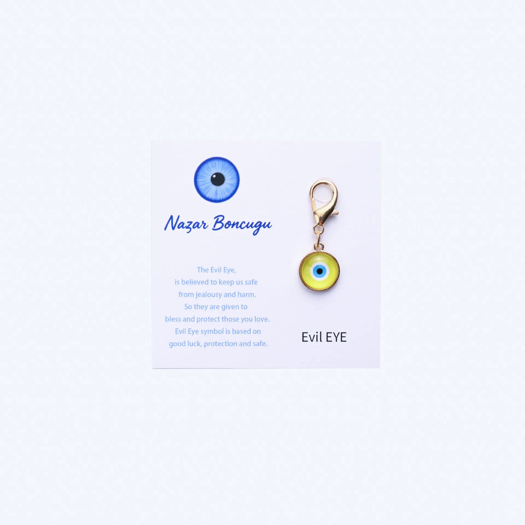 1pc Trendy Turkish Blue Evil Eye Keychain with Cute Charm Personalized Key Ring Stylish Bag Decoration Accessories Fashion Gift