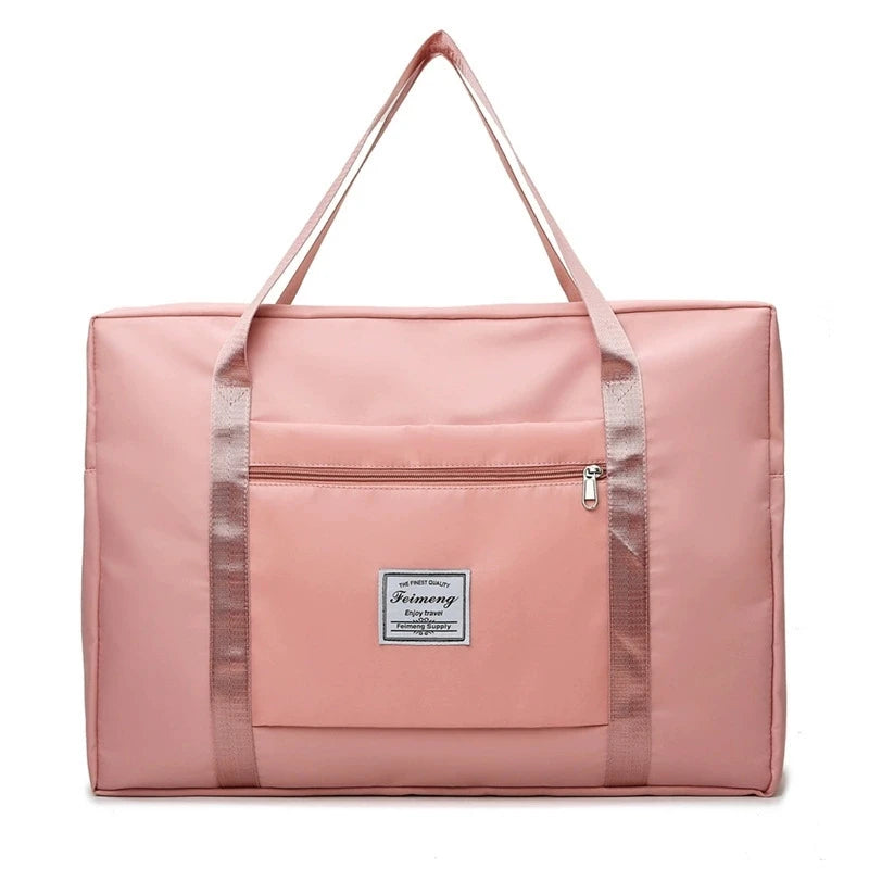 Large capacity folding travel bag hand-held luggage bag moving accept travel bag can be used for business trips drawbar storag