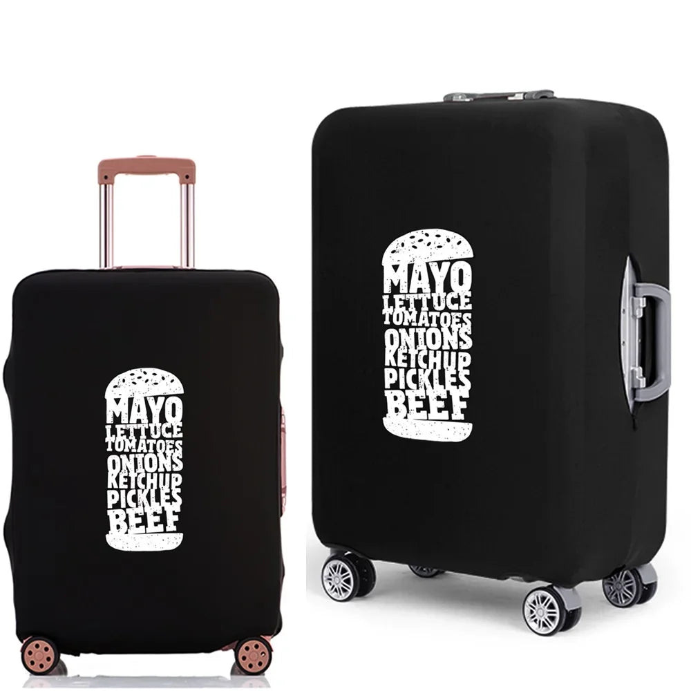 Thicker Travel Luggage Protective Cover Print Portable Suitcase Cover Elastic Dust Cases for 18-28 Inch Travel Accessories