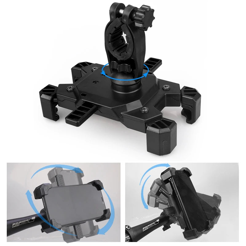 Bike Bicycle Handlebar Mobile Phone Holder Stand Universal Scooter Motorcycle Motorbike Rearview Mirror Cellphone Mount Support