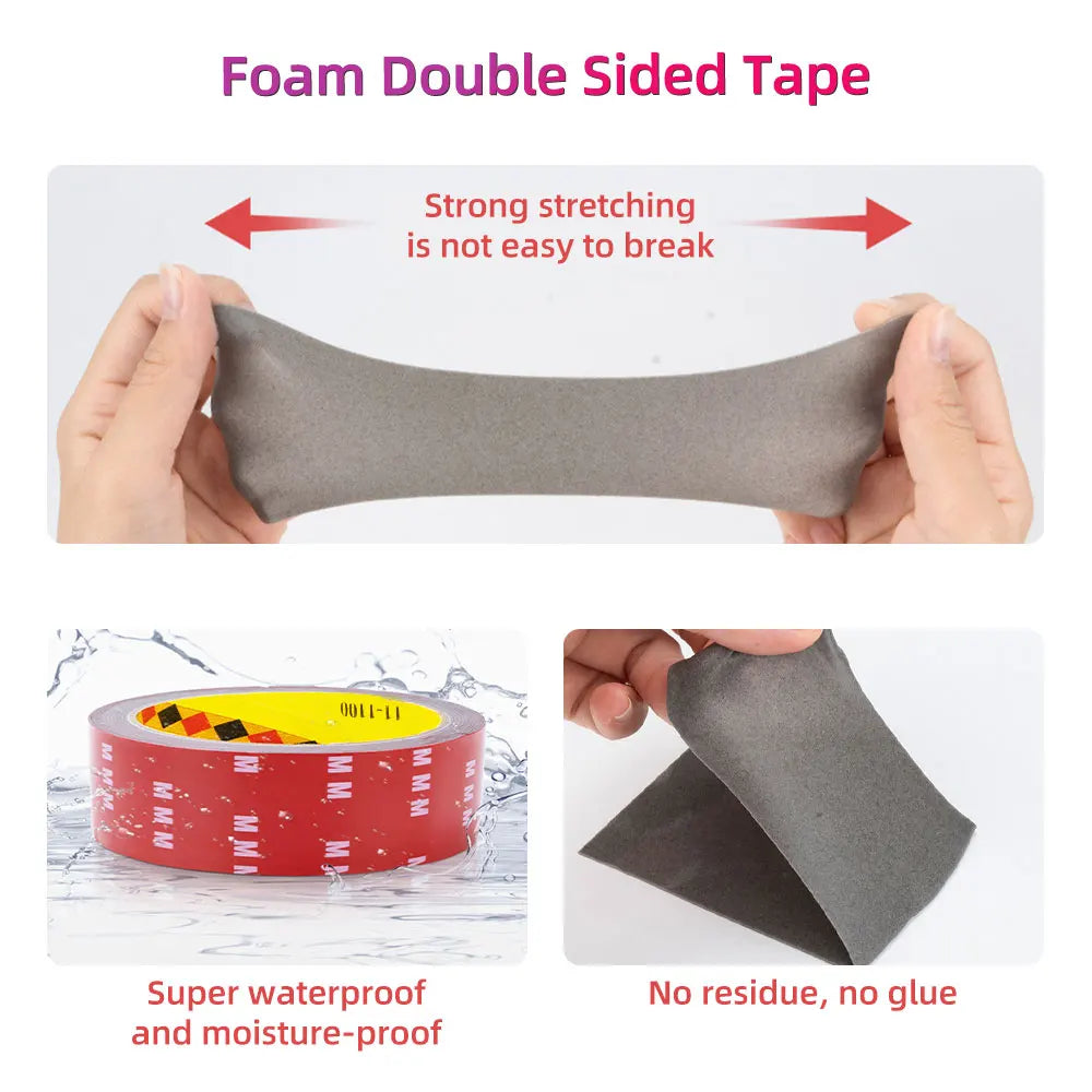 Extra Strong Double Sided Adhesive Tape Car Special Fixed Waterproof Sealing Tape Heat Resistant Acrylic Foam Adhesive Tape