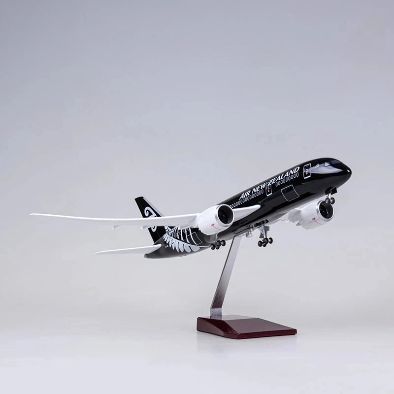 47CM Newzealand B787 Aircraft New Zealand Airlines Model W Light and Wheel Landing Gear Diecast Resin Plane Toy