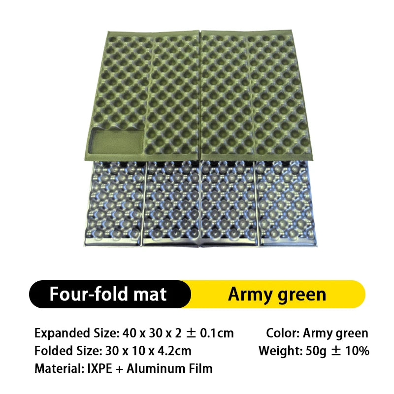 Portable Seat Cushion Outdoor Foldable Mat Waterproof XPE Foam Sitting Picnic Camping Sitting Pad Cushion Travel Hiking Camp Mat