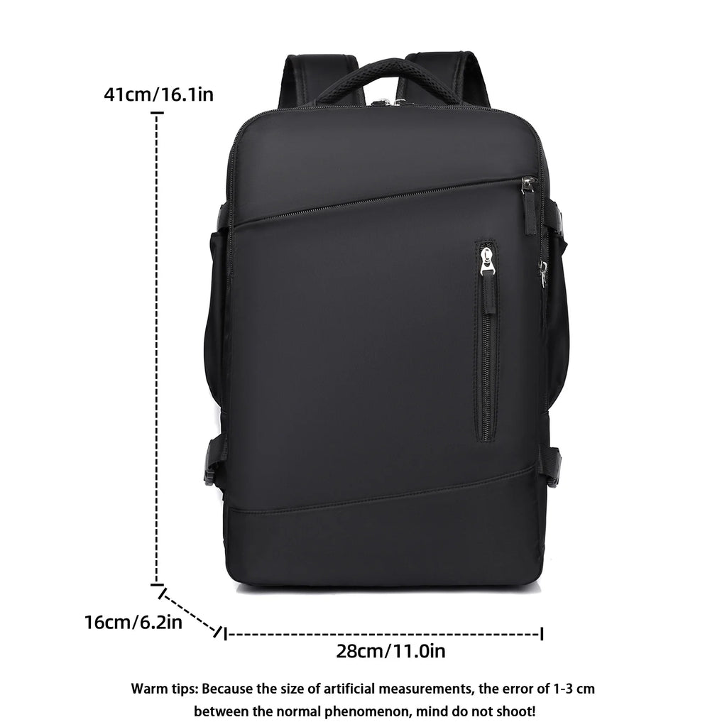 Large-capacity Oxford Travel Backpack, Men's And Women's Simple Leisure Backpack, Independent Shoe Compartment, Usb Interface