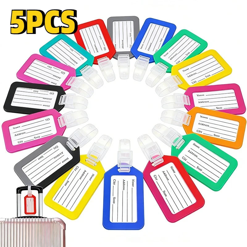5/15/25PCS Luggage Tag Travel Tour Group Bag Luggage Tag  Airplane Boarding Labels Travel Accessories