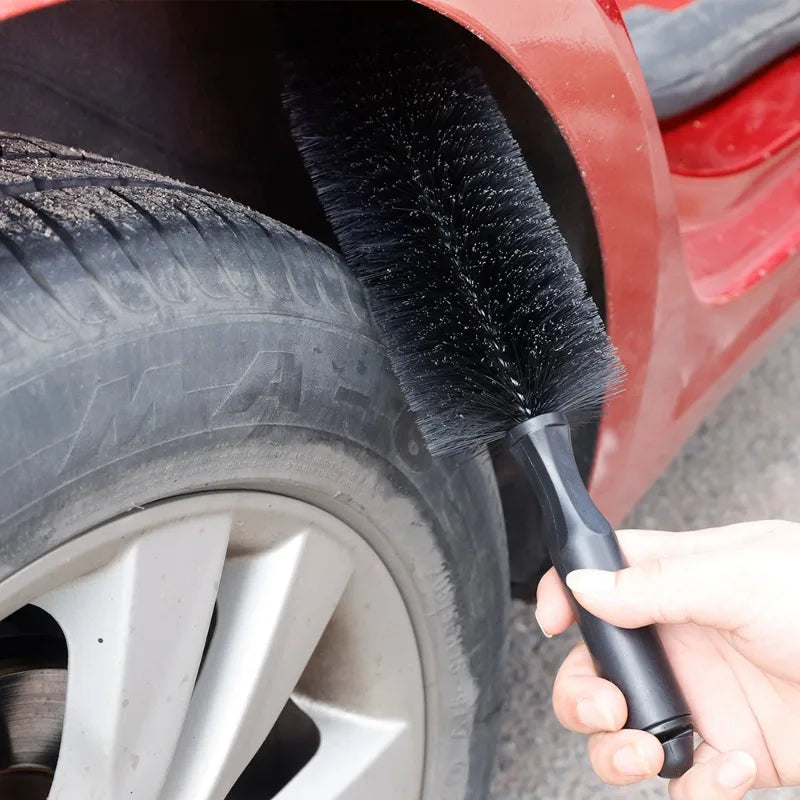 Car Wheel Tire Wash Cleaning Brush Rim Scrubber Cleaner Duster Handle Tyre Cleaning Detailing Brushes Cars Cleaning Tools
