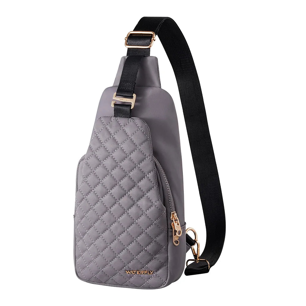 WATERFLY Small Crossbody Sling Backpack Fashion Chest Crossbody Bag For Women Men Anti Theft Stylish Travel Casual Daypack