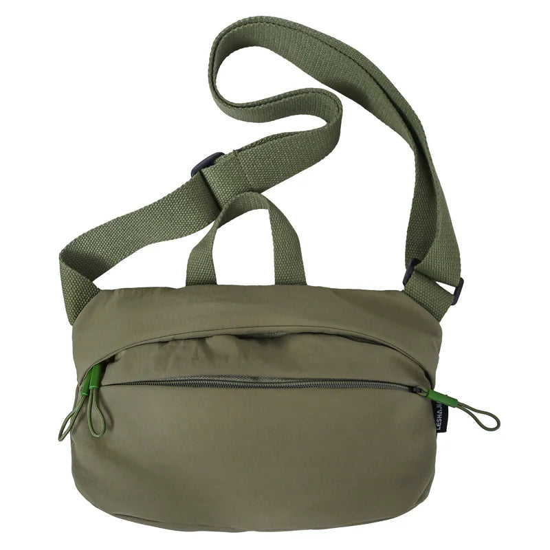 Waterproof Crossbody Purse Womes Hand-held Shoulder Bag Men Nylon Pocket Multifunctional Lightweight Handbag Student Phone Bag