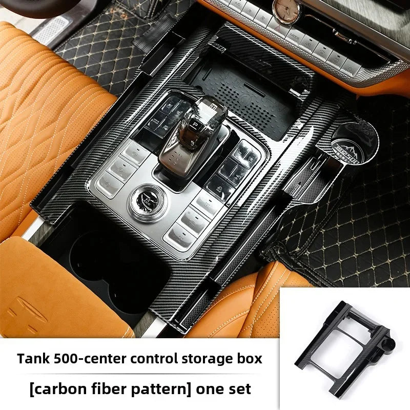 Car Central Control Storage Box Water Cup Mobile Phone Holder For Great Wall GWM WEY Tank 500 2022 2023 2024 Car Accessories