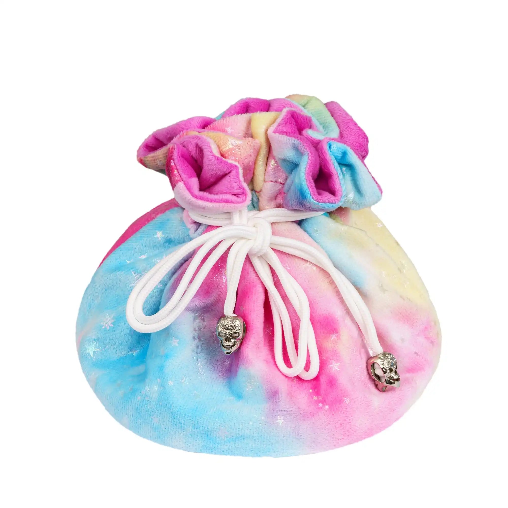 New Drawstring Dice Bag Flannelette Double-Layer Storage Bag Round Bottom Big Pouch for Packing Gift RPG Dice Board Game