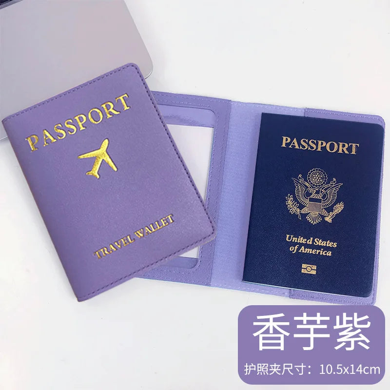 PU Leather Business Luggage Tag Suitcase Address Label Luggage Boarding Case Label Name ID Address Clip Travel Accessories