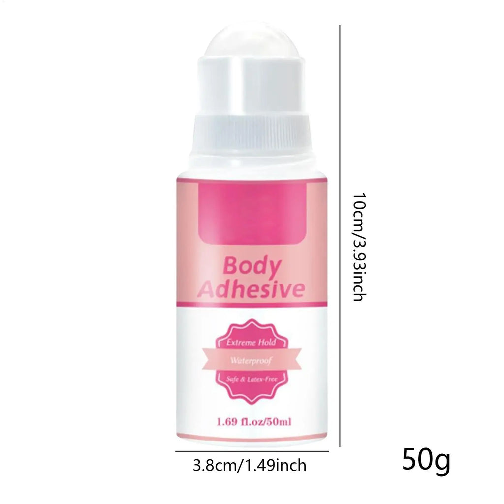 Anti-Slip Glue Roll On Skin Adhesive For Clothing Dress Body Skin Anti-exposure Bra Non-slip Fixed Sweat-Resistant Invisible