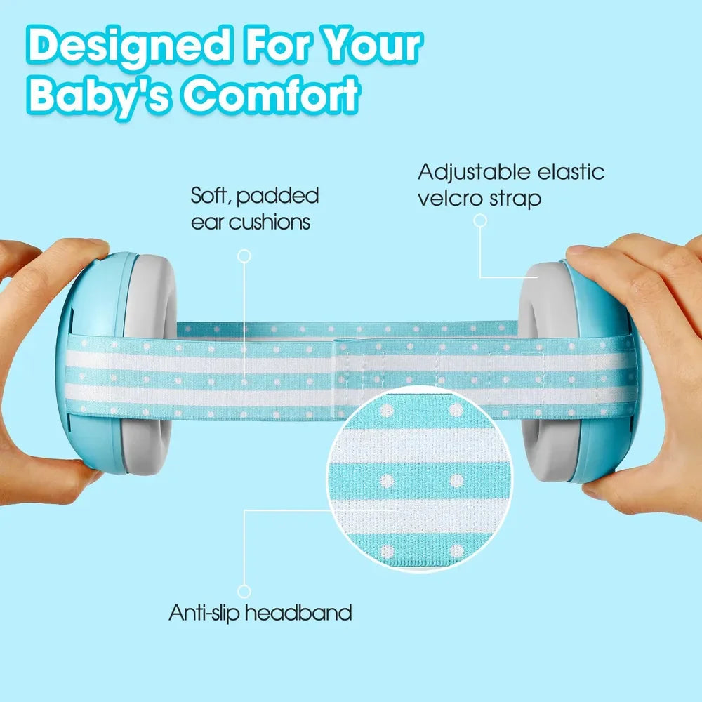 YHKEMA 0-3Years Old Child Baby Ear 25dB Defenders Children Muffs Noise Reduction Earmuffs Protectors Noise Reduce Headphones