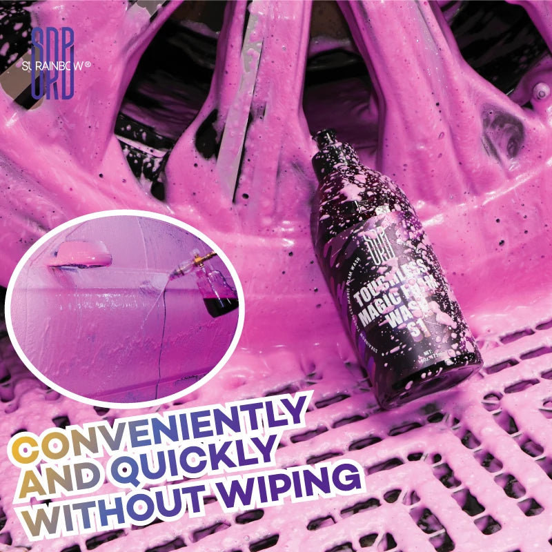SURAINBOW Pink Foaming Extreme Bodywash & Super Suds Foaming Car Wash Soap, Car Wash Deep Cleaning, Concentrated Formula,473ml