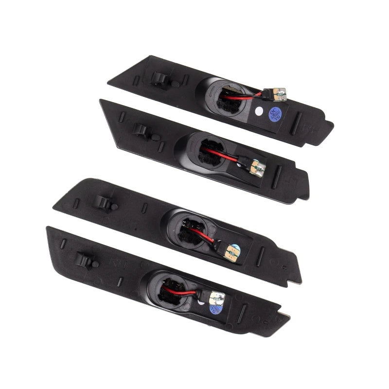 4Pcs/set Dynamic LED Side Marker Lights Front Rear Bumper Light for Chevy Camaro 2010-2015
