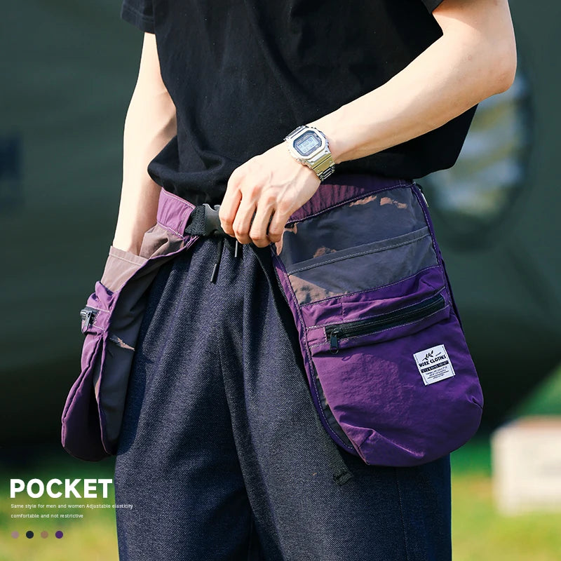 Multi Pocket Zipper Waistband, Apron, Waist Bag, Comfortable Multifunctional, Niche Tourism, Sports, Fitness, Cycling, Fishing