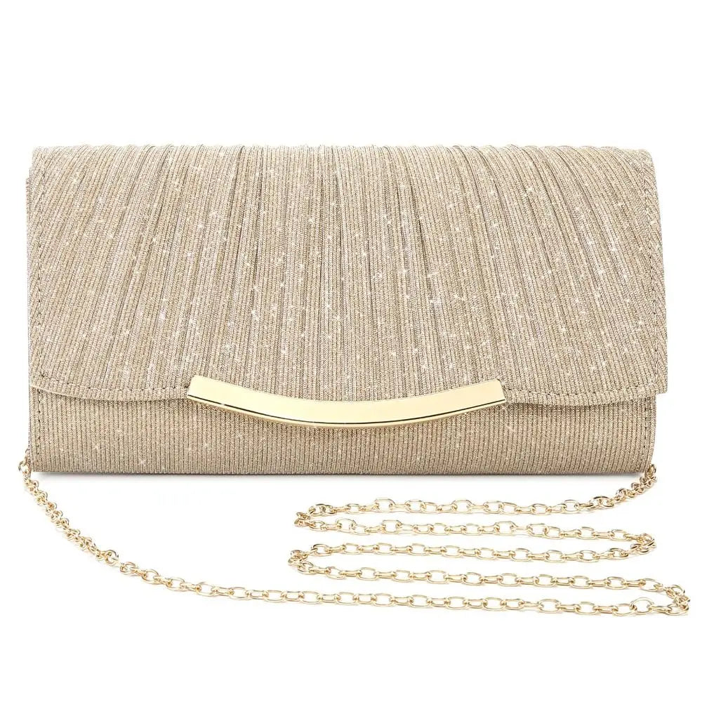 High Quality Polyester Messenger Handbag Plain Solid Color Flap Wedding Bag Wedding Party Prom Clutch Bag Women