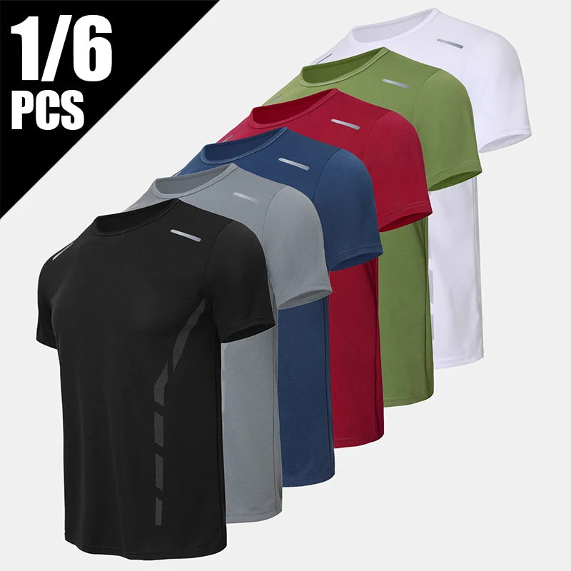 6/1-Piece Men's Short Sleeved Youth Printed Top For Spring And Autumn Sports Breathable And Comfortable Home Fashion T-shirt