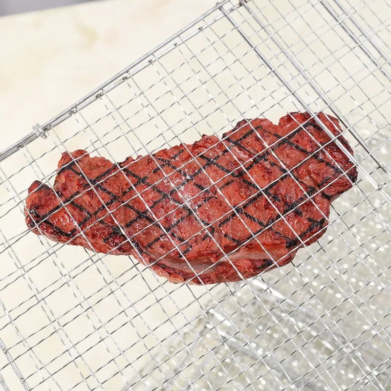 Stainless Steel BBQ Mesh Non Stick Grilling Basket Fish Meat Grill Mesh Mat Holder Vegetable Steak Picnic Party Barbecue Tools