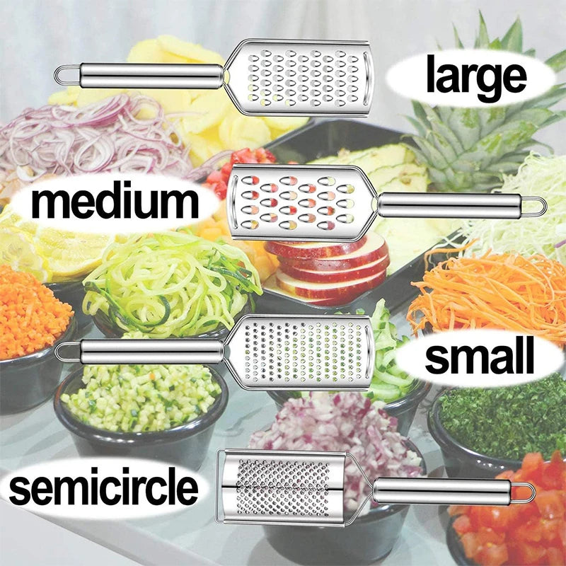 LMETJMA Mini Cheese Grater With Handheld Cheese Shredder Stainless Steel Cheese Lemon Zester For Chocolate Ginger Garlic JT361