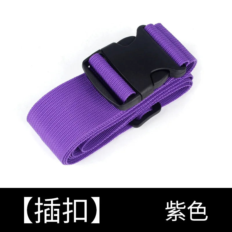 Straight Shaped Luggage Straps for Suitcase, Polyester Luggage Belt with Adjustable Release Buckle Travel Accessory ﻿