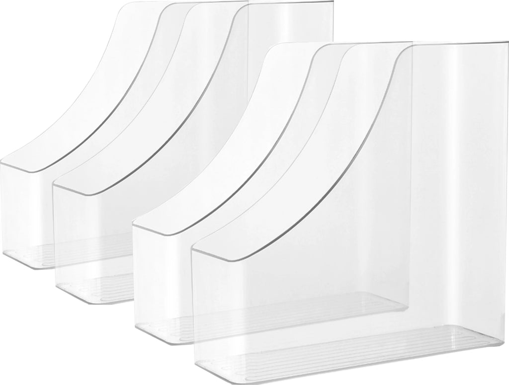 Acrylic A4 Storage Filing Box for Documents Plastic Paper File Organizer Vertical Magazine Rack Desk Folder Desktop Supplies