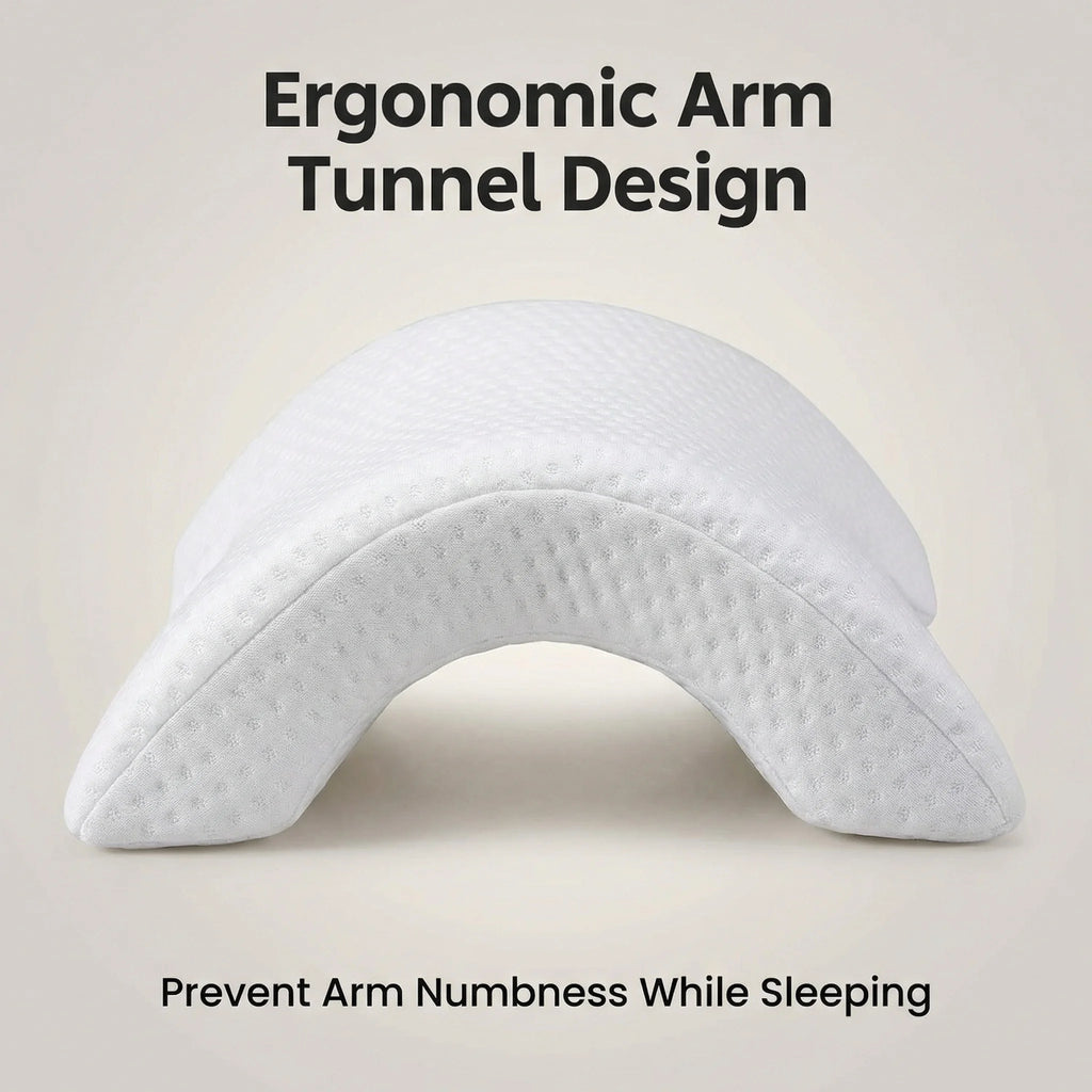 Couple Arm Pillow Memory Foam Anti Numb Arm Pillow Side Sleeper Pillow Ergonomic Neck Support Couple Hug Pillow