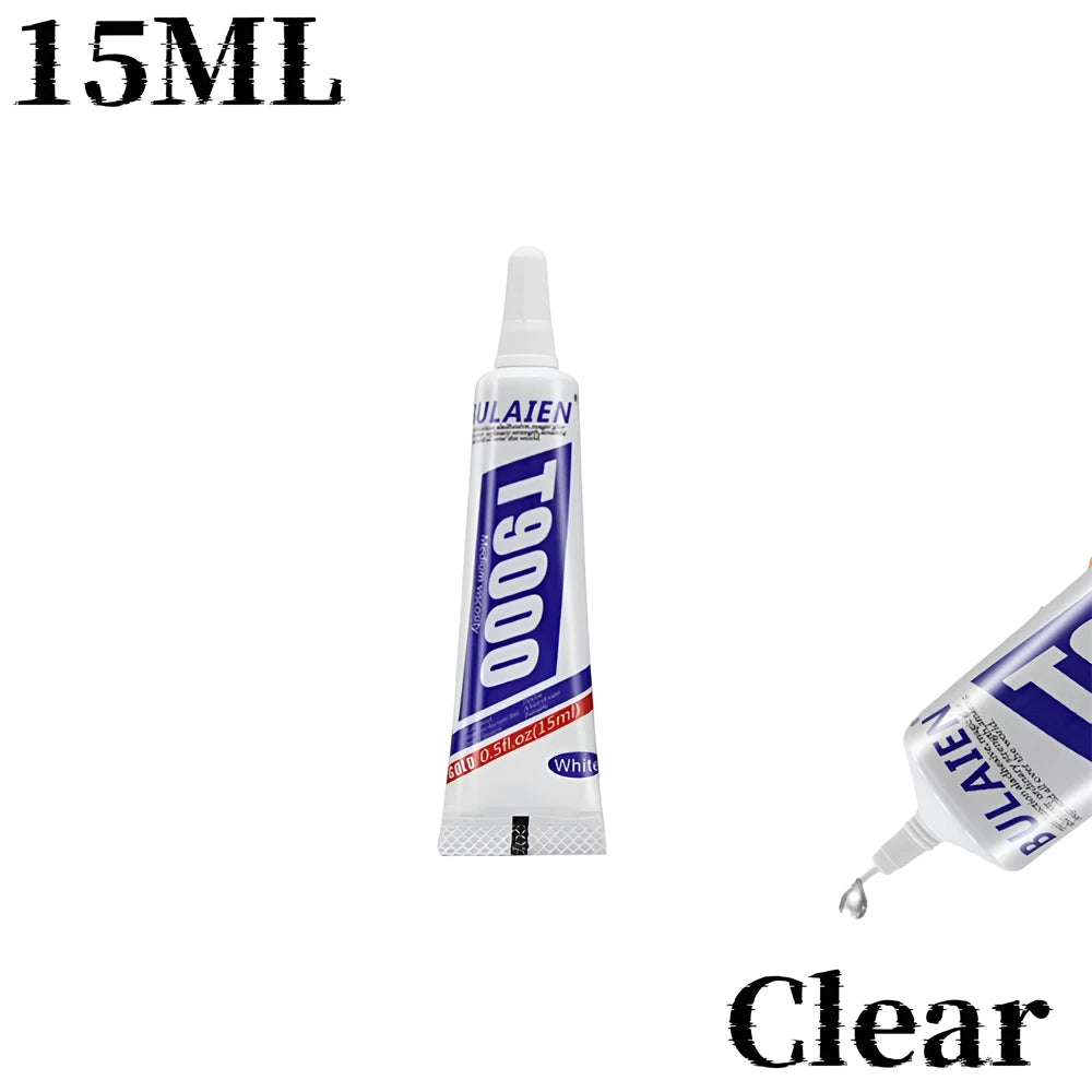 15ML 50ML 110ML Bulaien T9000 Clear Contact Repair Adhesive Acrylic Friendly Ziai Glue With Precision Applicator Tip Glue