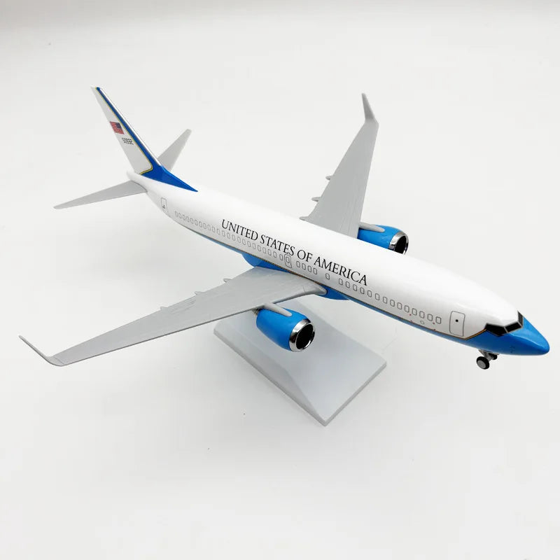 Aircraft Models 737 B737 Air Force One Airways 30cm Collectible 1/130 Scale Resin Airplane Model Children Toys Gift Model Plane