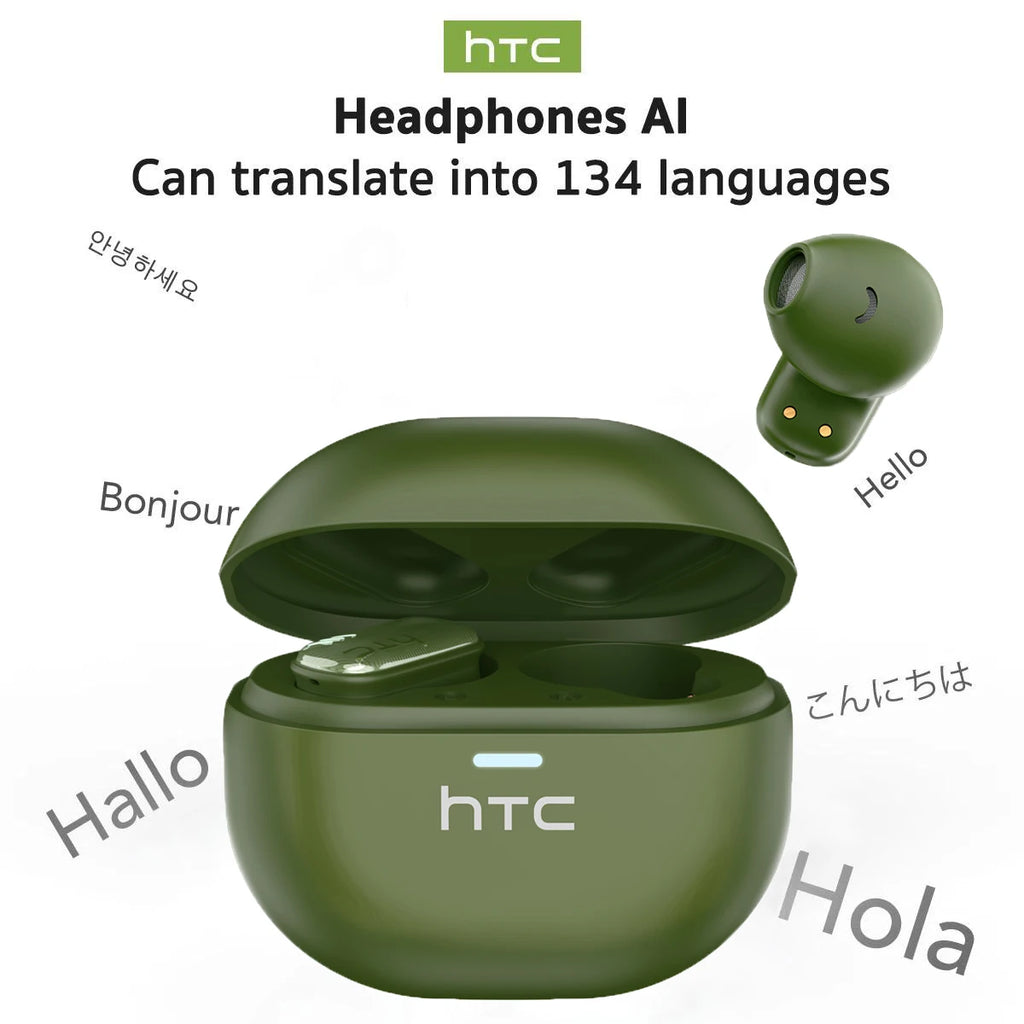 Bluetooth 6.0 Earbuds NE16 AI Translator Earphones 135 Languages Smart Noise Cancelling Wireless In-Ear Headphones for Business