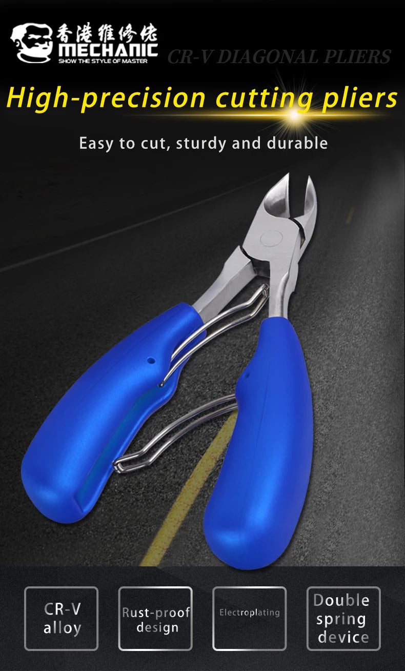 MECHANIC OFFICIAL Original  High Precision Cutting Pliers CT50 Diagonal Pliers Mini Cutting Side Flush Pliers Cutter Tools