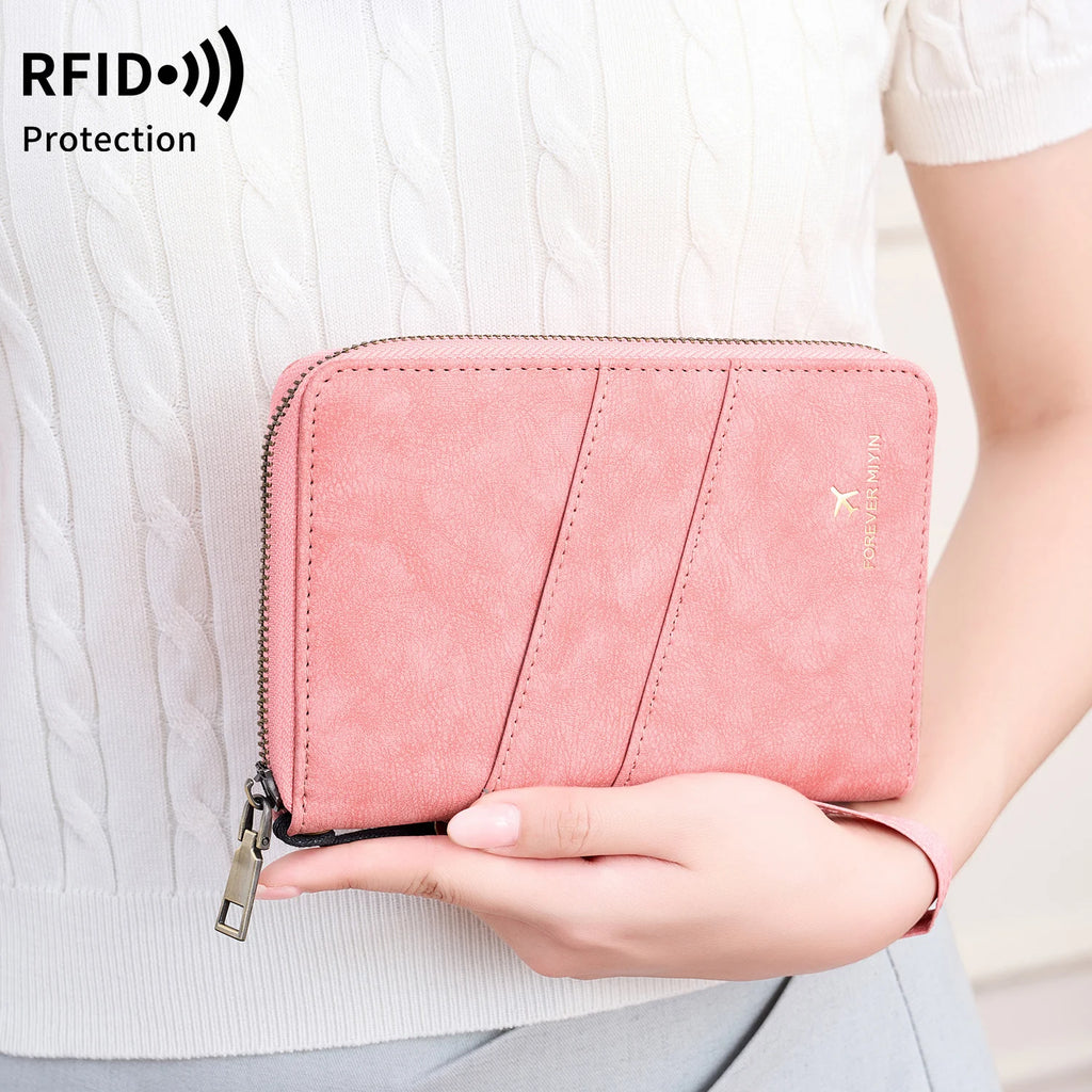 Travel Wallet Passport Credit Card Holder Organizer Cash Holder Document Bag Multifunction Purse Travel Pack Clutch Storage Bag