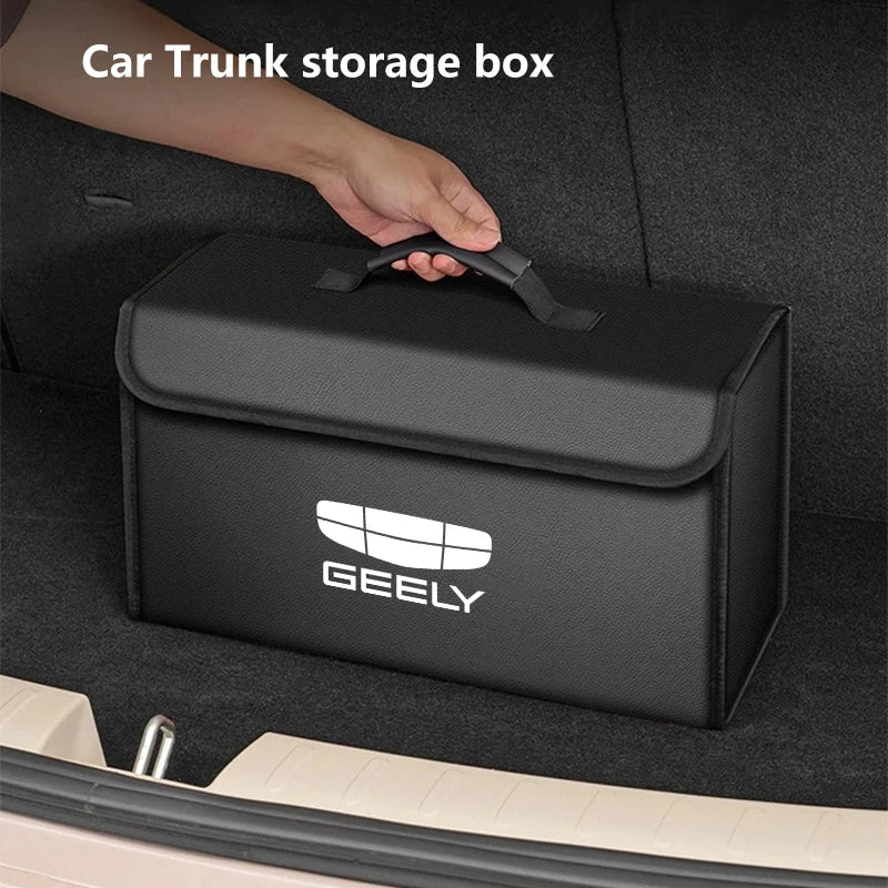 For GEELY coolray Starray emgrand emgrand tugella Car Trunk Storage Box Organizer Foldable Stowing Tidying Bag Car Accessories