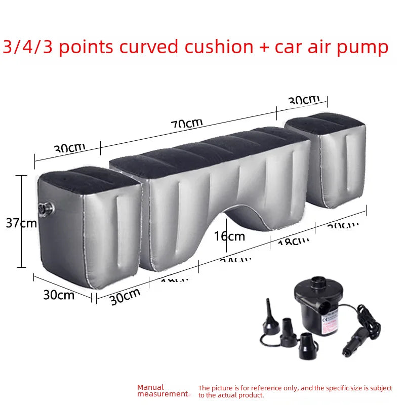 Inflatable Car Bed For Travel Suitable For Sedans Suvs Business Vehicles Rear Seat Sleeping Pad Footrest Filling Pad