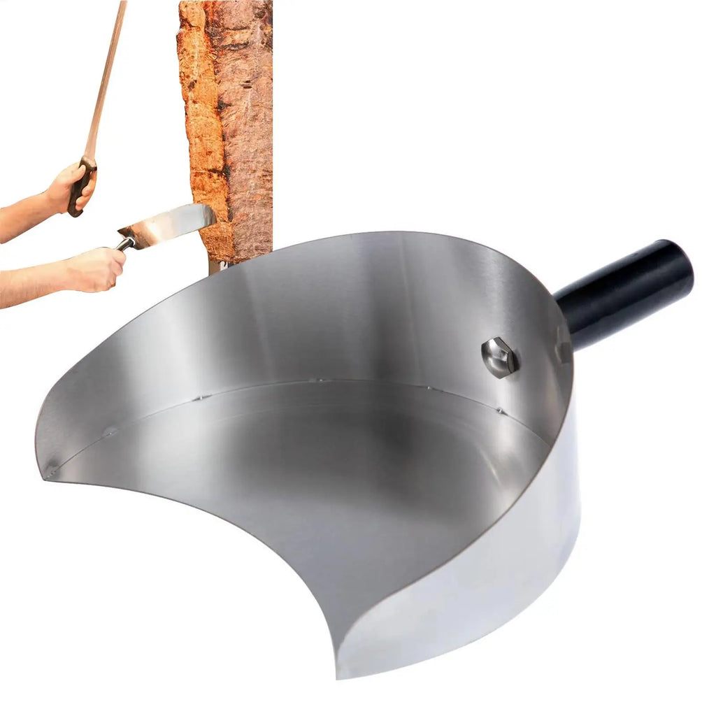 Handheld Kebab Doner Shove Rotisserie Catch Pan Meat Catcher Stainless Steel Rotisserie Meat Shovel Non-Stick Pans for Barbecue