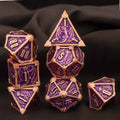DND Metal Dice Set 7pcs – Polyhedral RPG D&D D20 D12 D10 D8 D6 D4 / Ensemble 7 dés métalliques DND – Polyédriques RPG jeux de rôle