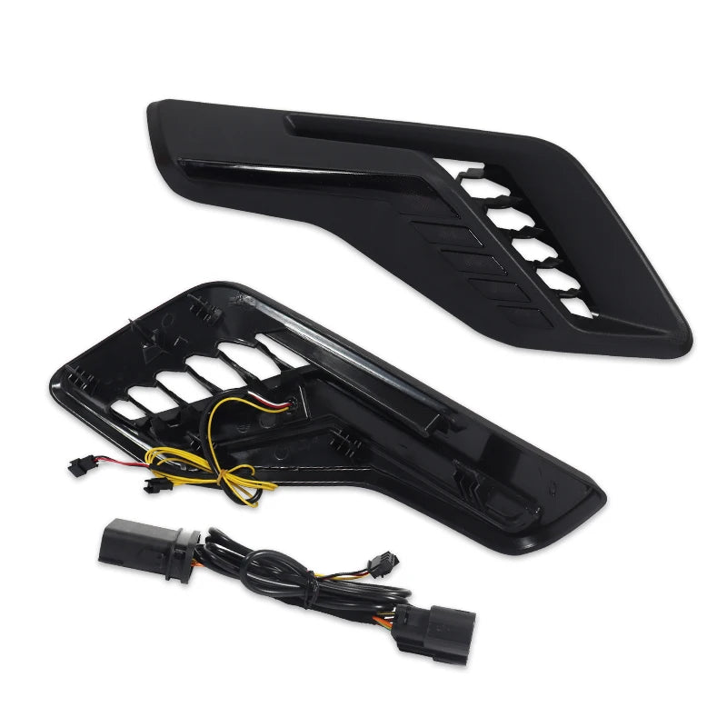 iJDM Front Fender Hood Side Marker for Ford F-150 F150 Raptor Pickup Truck Amber Turn Signal Light White Driving Light