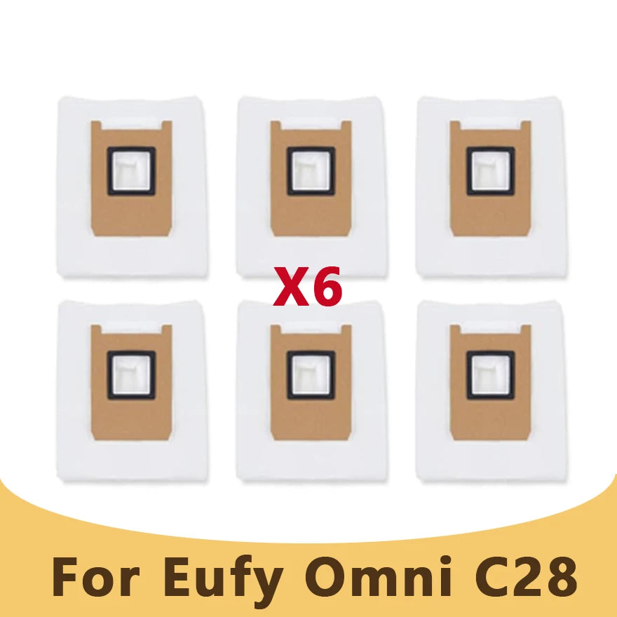 Replacement Parts for Eufy C28 Omni / Eufy C28 Robot Vacuum Cleaner Accessories Main Side Brush HEPA Filter Dust Bag Mop Rollers