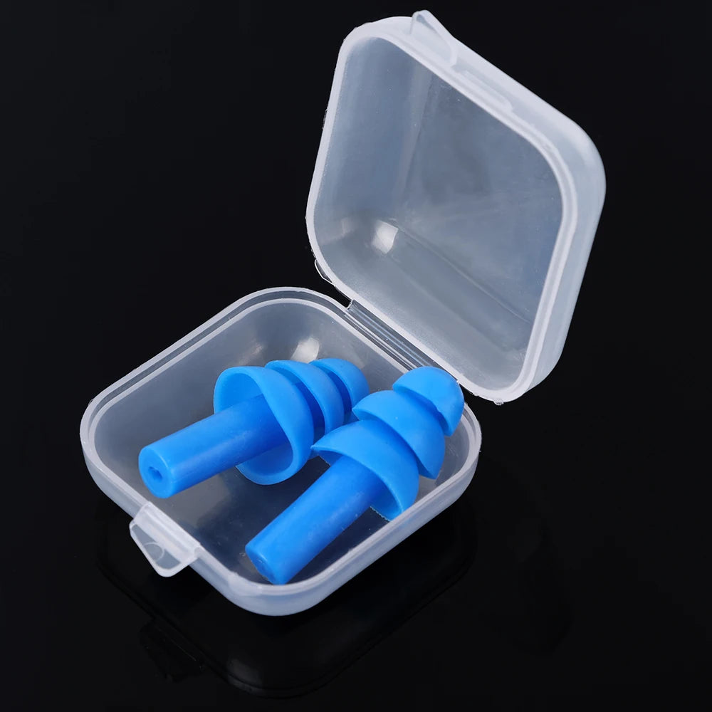 20/1Pair Ear Plugs Sleeping Noise Cancelling Reusable Silicone Sound Block Earplugs Summer Waterproof Swimming Ear Plug With Box