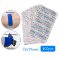 18/100pcs Blue Medical Band-Aid Waterproof Detectable Elastic Wound Adhesive Plaster First Aid Kits For Hotel Restaurant Chef