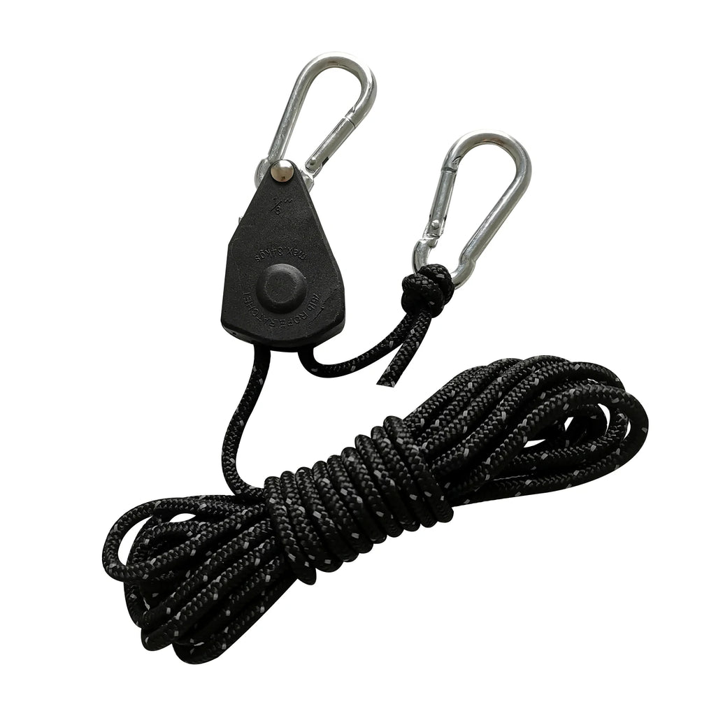 Travel Portable Clothesline with Buckle Outdoor Camping Tent Umbrella Rope Windproof Pulley Adjuster Ropes Lamp Hanging Tool