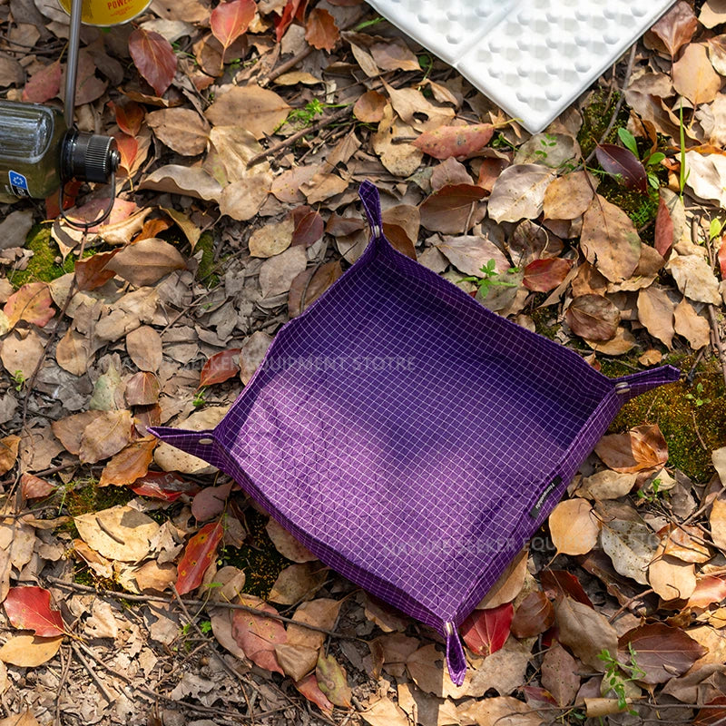 Ultra Light Storage Tray for Outdoor Camping Hiking Folding Storage Basket UHMWPE Camp Equipment Gear 24g