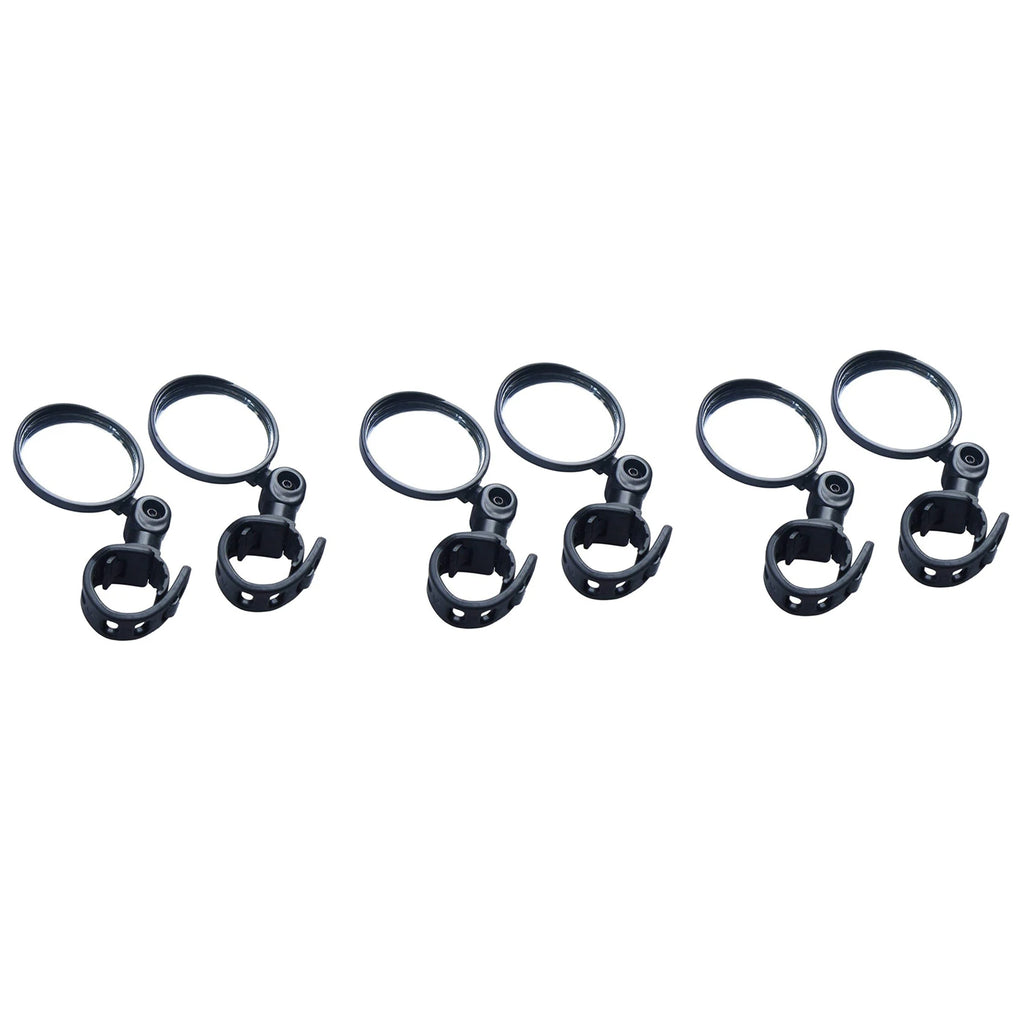 NALFI-3 Pair Cycling Riding Bicycle Bike Rear View Mirror,Convex Reflector Mirror With Wide Angle Lens