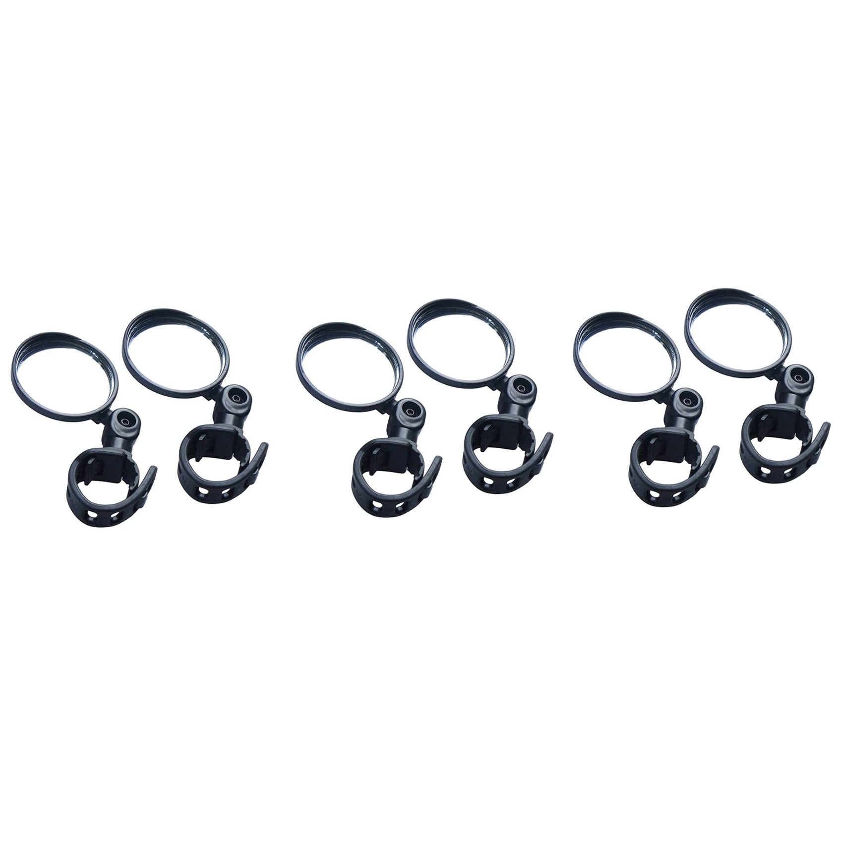 NALFI-3 Pair Cycling Riding Bicycle Bike Rear View Mirror,Convex Reflector Mirror With Wide Angle Lens