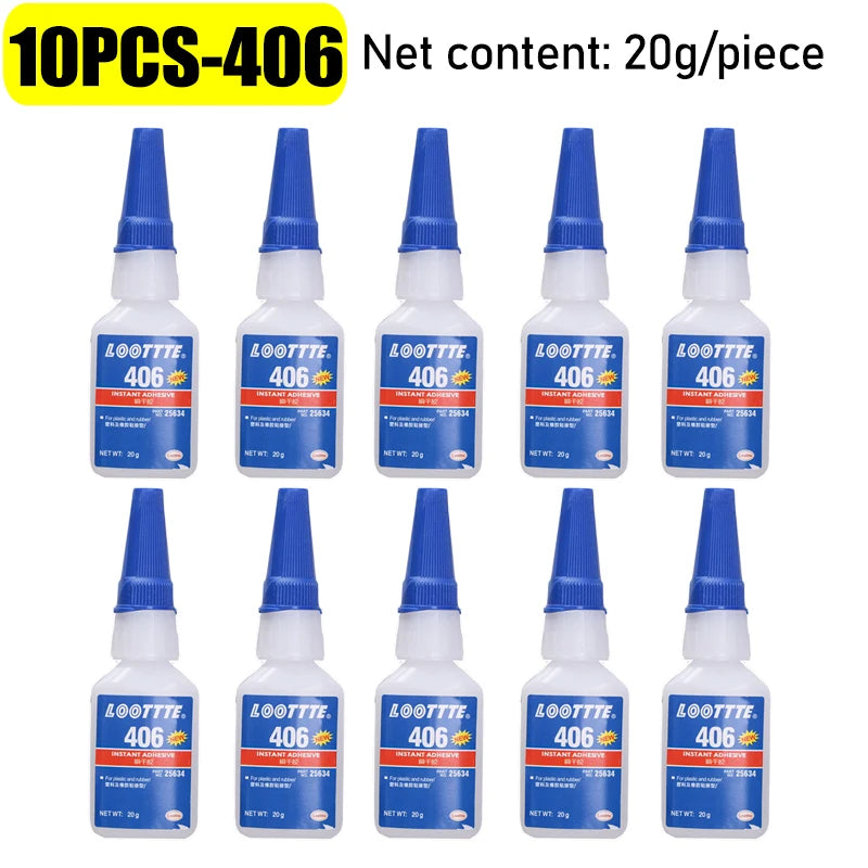 10/1pc 495/401/406 Strong Glue Quick Drying Instant Liquid Glue High Temperature Resistant Adhesive for Metal Plastic Wooden