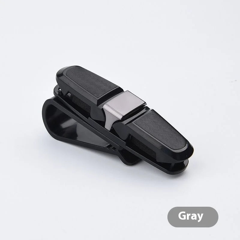 Car Sunglasses Frame Carbon Fiber Bills Glasses Clip Multi Function In Car Creative Eye Box Card Double Headed Clip On Board