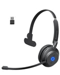 RownFusny Wireless Headset with Mic for Work Bluetooth & USB Dongle Computer Headset for Office/Home/CallCenter/Teams/Zoom/Skype