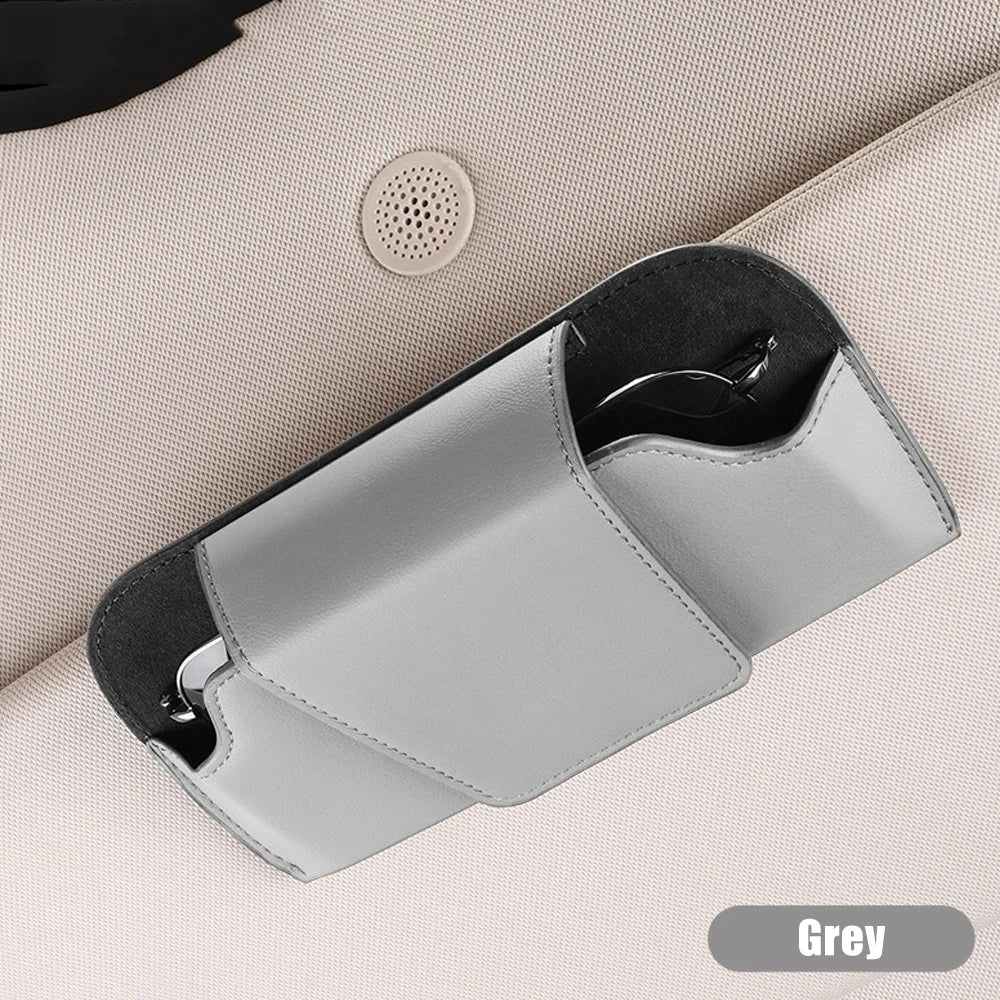 Magnetic Car Sunglasses Holder Case Universal Auto Sun Visor Glasses Box Clip Sunglasses Holder Fastener Eyeglasses Storage