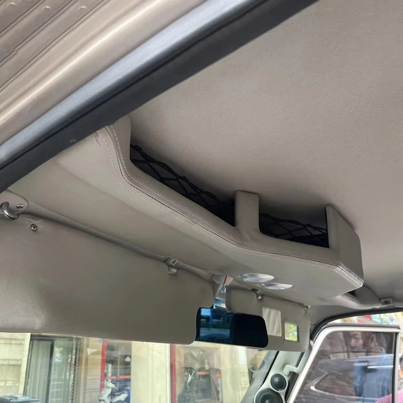 Full Storage Leather Roof Console With Lights for Toyota Land Cruiser 76 79 LC76 LC79  Single Cab Dual Cab Accessories