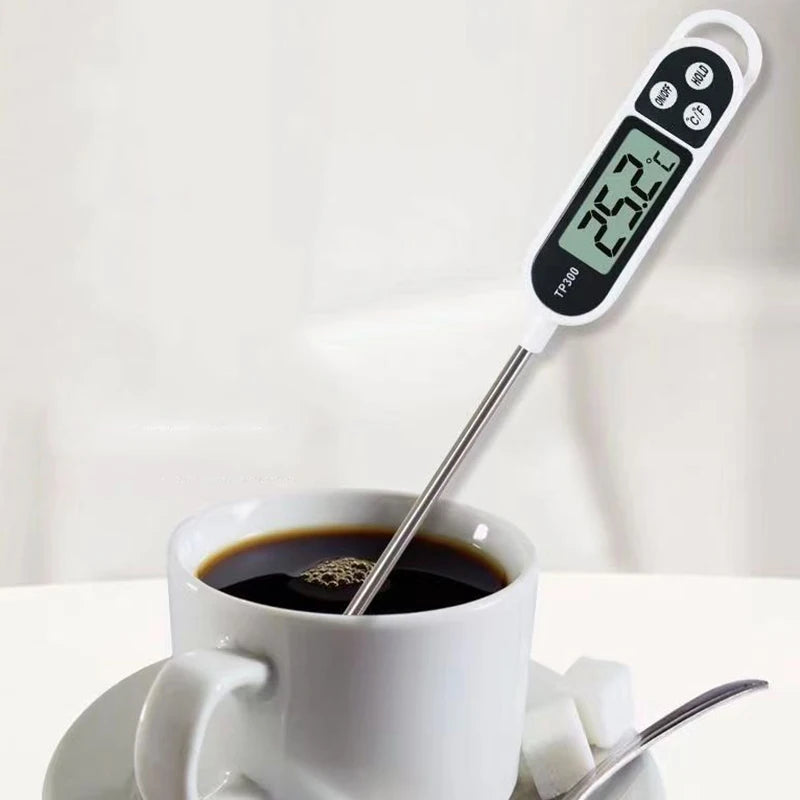 Probe Type Food Thermometer Kitchen Digital Thermometer For Meat Milk Cooking Food BBQ TP300 Electronic Temperature Gauge Tool
